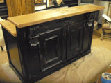 All Satin Black Antique Repro Counter