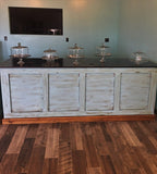 Distressed Retail Check-out Counter - Kitchen Island / Bar / Desk