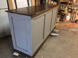 Distressed Retail Check-out Counter - Kitchen Island / Bar / Desk