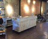 French Antique Repro on feet w/2nd tier customer shelf