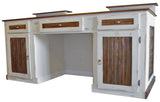 Reclaimed Antique wood & tin sales counter