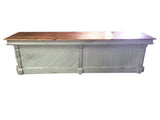 Antique wood store counter -kitchen island