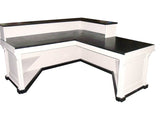 L shaped cash wrap counter or desk