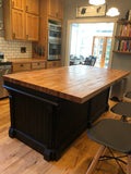 Antique wood store counter -kitchen island