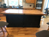 Antique wood store counter -kitchen island