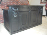 All Satin Black Antique Repro Counter