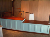 Distressed Retail Check-out Counter - Kitchen Island / Bar / Desk