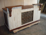 Reclaimed Antique wood & tin sales counter